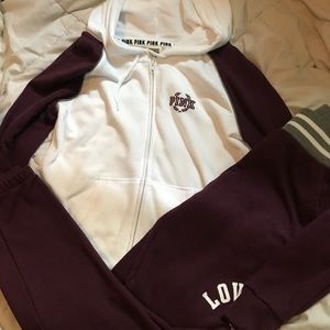 VS PINK Burgundy Set